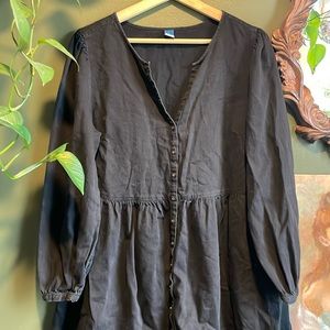 Button down dress with pockets